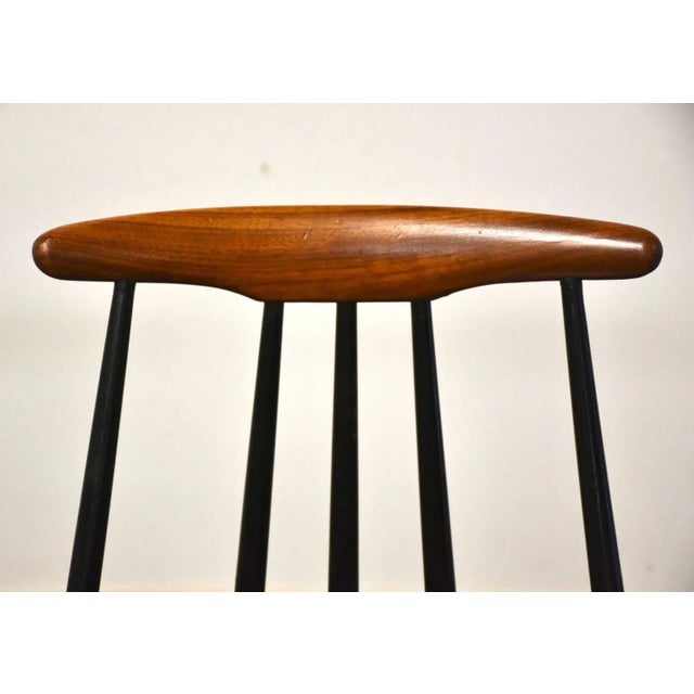 Brown Teak Dining Chairs - a Pair For Sale - Image 8 of 9
