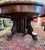 Beautiful Large 1880's Empire Mahogany Dining Table Set with 10 chairs. Split pedestal with large claw feet and 4 leaves....