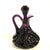 Early 20th Century Amethyst Glass Moon and Star Cruet With Stopper For Sale - Image 4 of 12