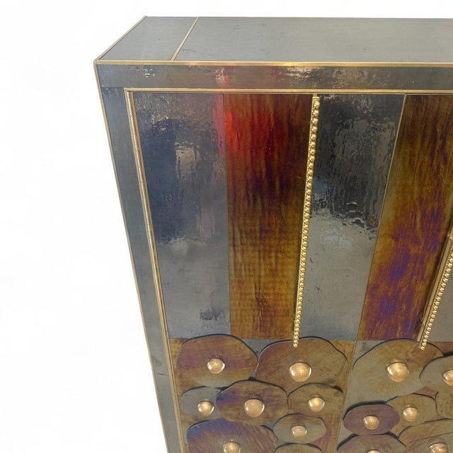 Murano Glass Water Lily Cabinet For Sale - Image 6 of 12