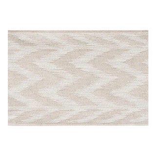 Sample - Schumacher Chevron Woven Tape in Natural For Sale