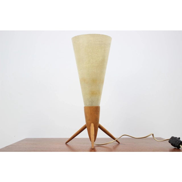 Ivory Table Lamp from Úľuv, 1958 For Sale - Image 8 of 8