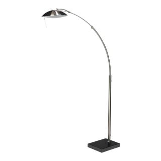 Mid 20th Century Brushed Chrome Adjustable Floor Lamp For Sale