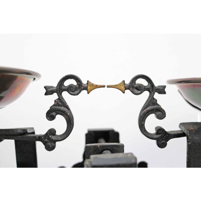 Antique Cast Iron Beam Balance with Dragon Motif by Juliusz Sperling, 1920s For Sale - Image 6 of 9