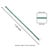 Art Deco Style 10.19 CTW Prong Set Emerald Fine Line Tennis Bracelet - May Birthstone Edition For Sale - Image 12 of 14