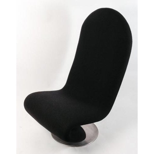 Metal Set of Vintage Armchairs attributed to Verner Panton for Frits Hansen, 20th Century For Sale - Image 7 of 8