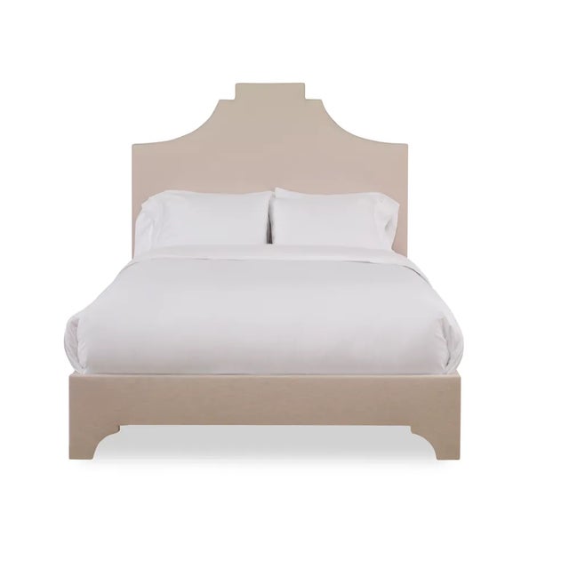 Not Yet Made - Made To Order Nadine Queen Headboard, Gelam Linen For Sale - Image 5 of 5