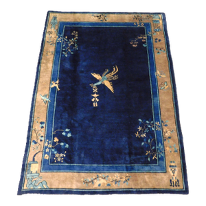 Mid Century Handmade Chinese Rug. 6'2"x 8'5"