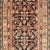 Antique Persian Mahal Rug in Black Background and light Border, 1920's Antique Mahal Rug. Measures: 3'7 x 9'6
