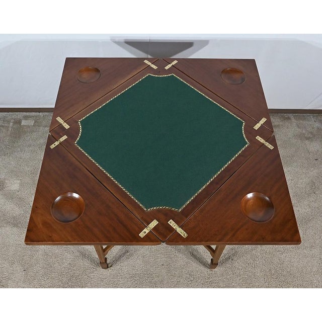Handkerchief Games Table in Blond Mahogany, 1930 For Sale - Image 9 of 18