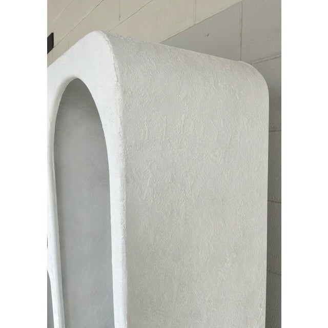 Modern Modern Textured White Bookcase For Sale - Image 3 of 6