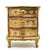 Florentine Mid Century Italian Florentine Pink & Giltwood Jewelry 3-Drawer Chest Box – Rococo / Hollywood Regency For Sale - Image 4 of 14