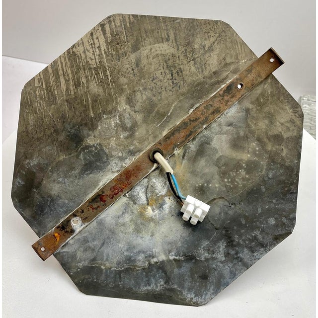 Arts & Crafts Chunk Glass Globe Light by Peter Marsh for Nader, 1940 For Sale - Image 12 of 14