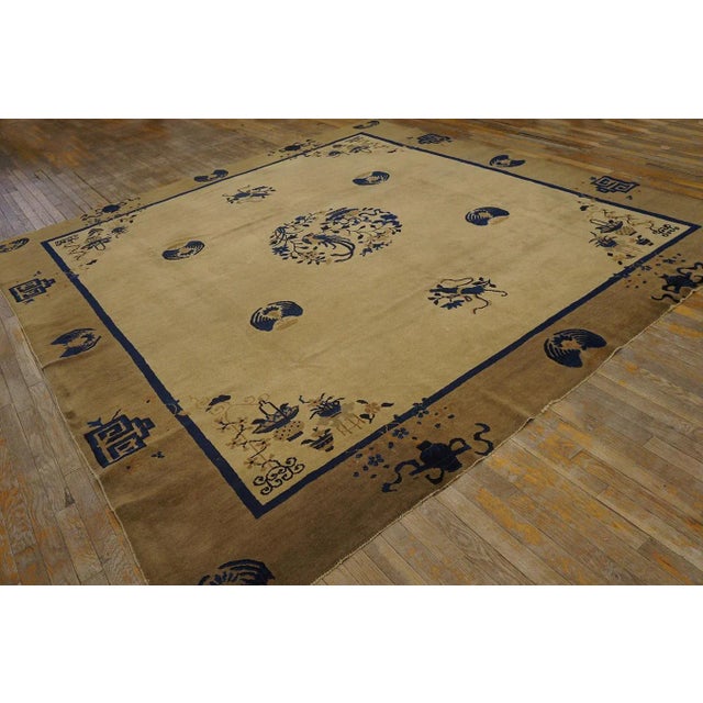 Chinese Early 20th Century Chinese Peking Carpet ( 9' x 9'6" - 275 x 290 ) For Sale - Image 3 of 12