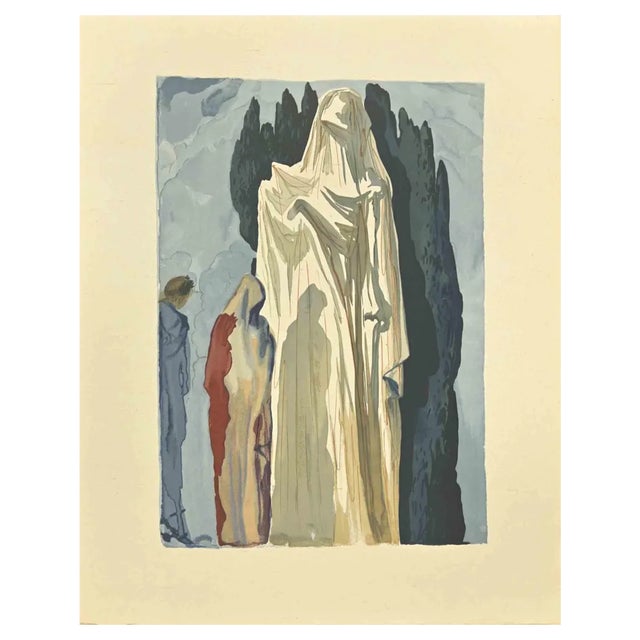 Salvador Dalí, Farinata, Woodcut, 1963 For Sale