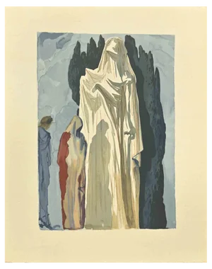 Salvador Dalí, Farinata, Woodcut, 1963