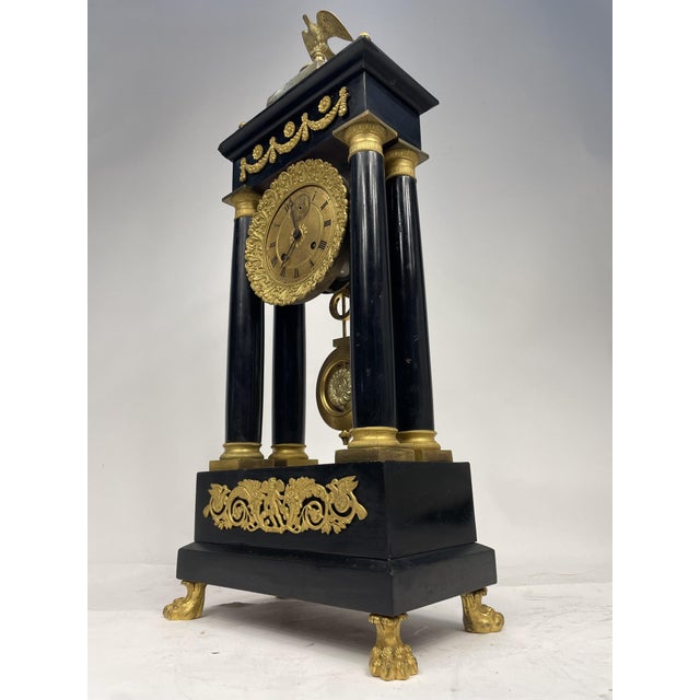 Antique French Empire Style Clock, 1800s For Sale - Image 17 of 17