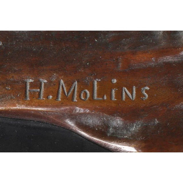1920s Bronze Flying Gulls Figure by Enrique Molins For Sale - Image 5 of 16