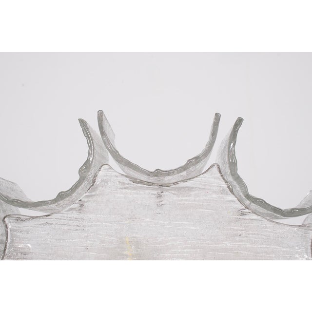 Large Dodecagon Star Ice Ceiling Light from Kaiser, 1970s For Sale - Image 4 of 7