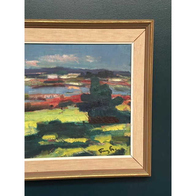 Mid 20th Century Frans Lundberg, Landscape, 1960s, Oil Painting on Canvas, Framed For Sale - Image 5 of 18