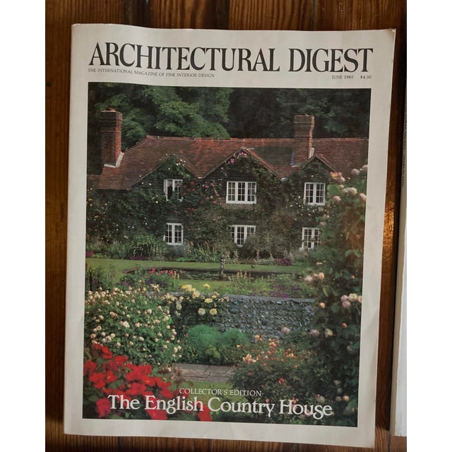 Lot of 6 Vintage Architectural Digest Magazines from 1985-1989. These are in excellent condition. The architecture,...