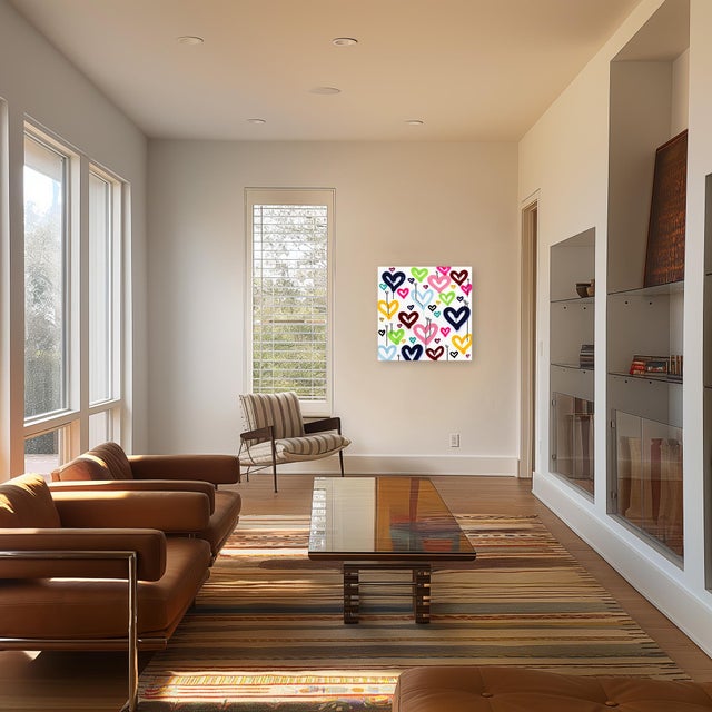 Amber Heart Flutters - Abstract Radiant Joyful Colorful Graffiti Pop Original Artwork by Amber Goldhammer For Sale - Image 8 of 9