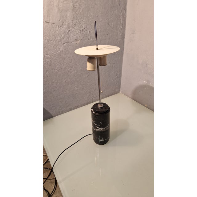 Table Lamp in Black Marquinia Marble from Knoll, 1970s For Sale - Image 10 of 10