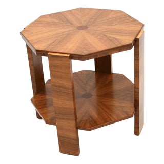Art Deco Occasional Coffee Table in Walnut, 1930s For Sale