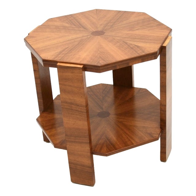 Art Deco Occasional Coffee Table in Walnut, 1930s For Sale