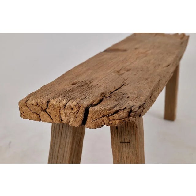 Reclaimed Oak Wood Bench by Logniture For Sale - Image 16 of 18