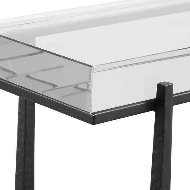 Newly Made Uttermost Midas Accent Table in Bronze For Sale In Sacramento - Image 6 of 8