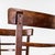 Wood Vintage Dark Two Step Ladder Backed Dining Chairs, 1960s, Set of 2 For Sale - Image 7 of 10