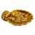 Hollywood Regency Vintage Stangl Pottery Granada 22k Gold Scalloped Shell Dish For Sale - Image 3 of 7