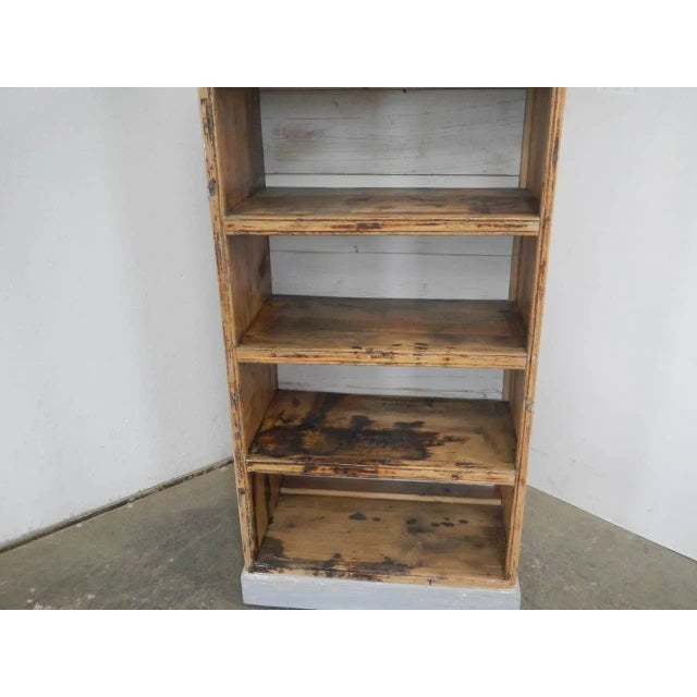 Gray Fir Wooden Shelf, 1950 For Sale - Image 8 of 13
