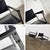 Vintage Chrome & Black Vinyl Faux Leather Sling Director’s Chairs Straight Legs, a Pair For Sale - Image 11 of 13
