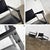 Vintage Chrome & Black Vinyl Faux Leather Sling Director’s Chairs Straight Legs, a Pair For Sale - Image 11 of 12