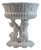 Neoclassical White Glazed Ceramic Fruit Compote, Portugal, 1970s For Sale