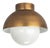 Regina Andrew Montreux Steel Flush Mount, Natural Brass For Sale
