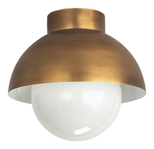 Regina Andrew Montreux Steel Flush Mount, Natural Brass