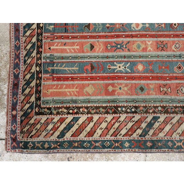 Early 20th Century Galerie Shabab Collection Early 20th Century Caucasian Karabagh Rug For Sale - Image 5 of 8