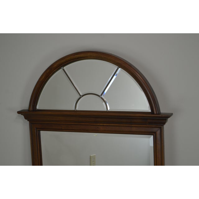 Lexington Cherry Arch Top Beveled Mirror Chairish