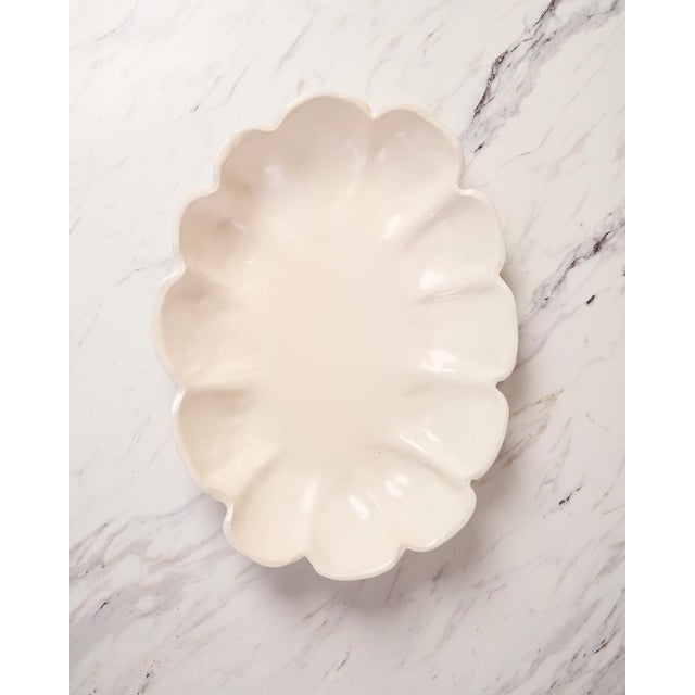 Ceramic Handmade "Seedpod" Decorative Bowl by Ank Studios in Satin White Ceramic For Sale - Image 7 of 13