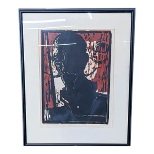 Vintage Framed Print by George Hugh De Groat Don Quixote De La Mancha Signed