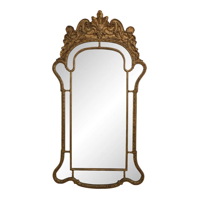Labarge Vintage Italian Gold Decorator Mirror For Sale
