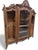 Antique French Louis XV Style Hand-Carved Walnut Vitrine Bookcase For Sale - Image 9 of 12