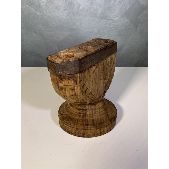 Vintage Indian Candleholder, 1920s For Sale - Image 3 of 11
