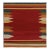 1980s Vintage Sofreh Kilim Rug in Red With Colorful Geometric BOrders For Sale