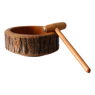 Mid-Century Nut-Cracker Bowl Set For Sale