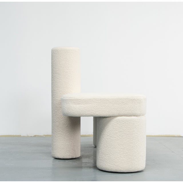 Joris Poggioli Ari bench LIMITED EDITION OF 12 Thick bouclé wool by Pierre Frey, wood structure L 150 x D 60 x H 80 cm L...