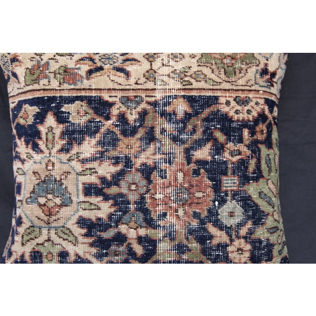 Late 20th Century Authentic Vintage Hand Knotted Rug Pillow Cover - For Sale - Image 5 of 14